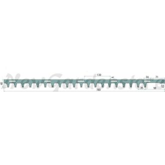 Alpina Cuchilla De Cortasetos Exterior Unilateral Compatible Alpina 13286999