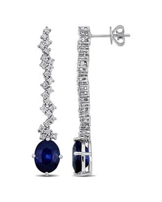 Rina Limor 14K 6.40 ct. tw. Diamond & Sapphire Drop Earrings