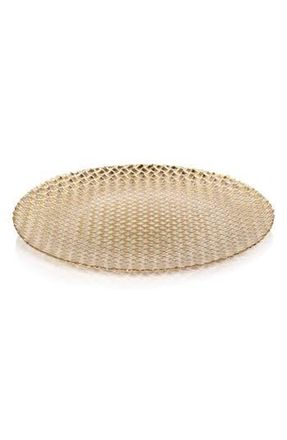 Zodax Braided Round Platter in Gold at Nordstrom Rack