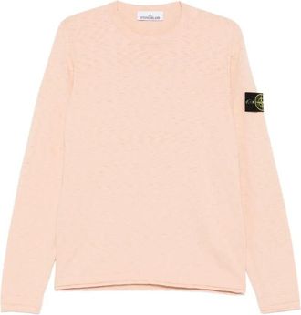 Stone Island Stocking Stitch Organic Cotton Nylon Crewneck