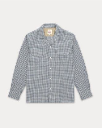Fortela Baker Vichy Check Shirt in Light Blue at Nordstrom, Size Xx-Large