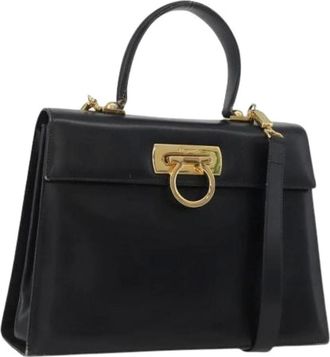 Ferragamo Pre-owned Handbags, female, Black, Size: ONE SIZE Pre-owned Hand Bag