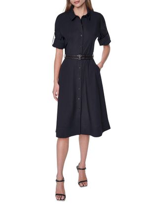 DKNY Dkny Roll Tab Button-Down Dress