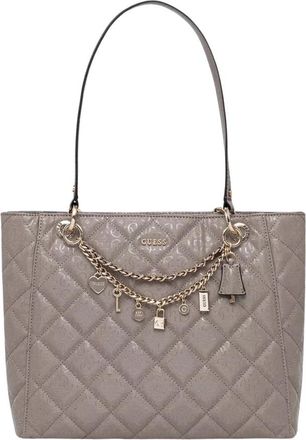 Guess Tassen, Dames, Beige, ONE Size, Polyester, Libby Shopper