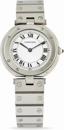 Cartier Santos Round Stainless Steel Watch