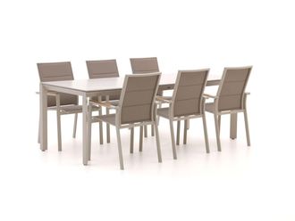 Bellagio la vita attrattiva Bellagio Albinea/Sestino 220cm dining tuinset 7-delig stapelbaar