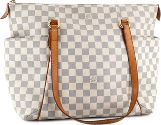 Louis Vuitton Borsa tote a mano Totally Damier MM - Bianco