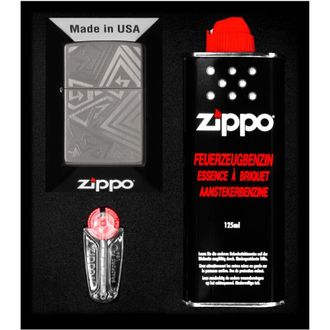 OEM Juego De Encendedores Zippo Con Dise&ntilde;o De Flechas Rayadas, Regalo N.&deg; 1