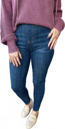 Judy Blue High Waist Pull-On Skinny Jeans In Dark Wash