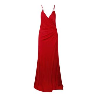Pinko Vivara Lange Jurk - Dames - Avondkleed - Rood - XS - Kleedjes