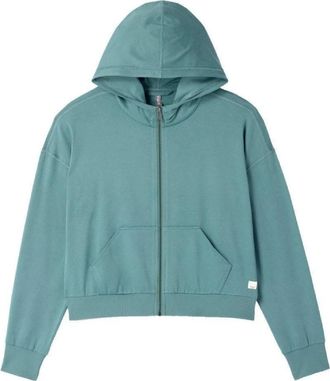 Vuori Clothing Womens Halo Modern Full-Zip Hoodie Blue XS