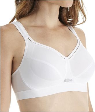Champion Womens Shock Absorber SN102 Active Classic Support Bra Sports Bra, White, 36DD