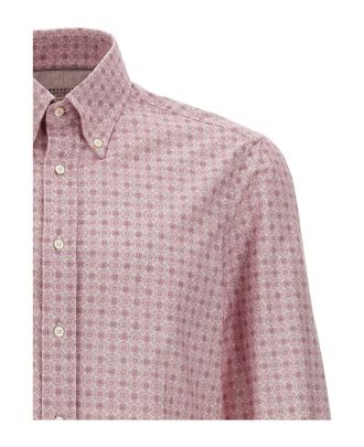 Brunello Cucinelli Patterned Cotton Shirt