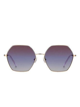 BOSS Zonnebril met kleurverloop - Goud