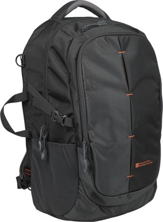 Mountain Warehouse Vic Global 40L Backpack - Padded Mesh Back, Padded 15 Laptop Compartment, Fleece Lined Zipped Pockets - Can be used as a Rucksack or Overshoulder Bag 