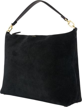 Toteme Womens Bevel Shoulder Bag Black Calfskin