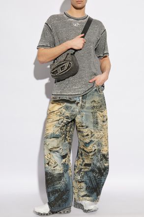 Diesel T-shirt T-BOXT-PAK, Mens, Grey