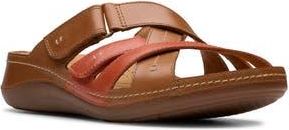 Clarks Cecily Slide Sandal in Tan Combi at Nordstrom Rack, Size 9.5