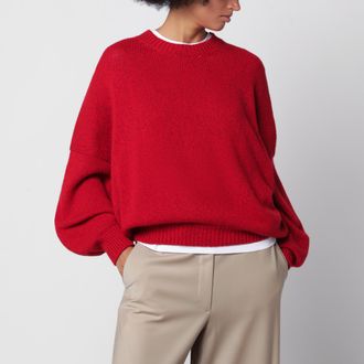 CORDERA Oversized red merino wool and cashmere sweater