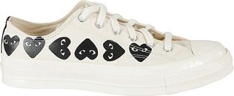 Comme Des Gar&ccedil;ons Chuck 70 Multi Heart Low Top - Heren - Sneakers - Wit - 42 EU - Katoen - Schoenen