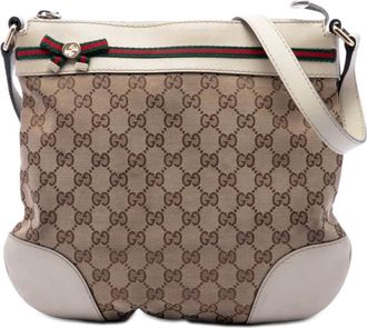 Gucci Pre-owned Gucci GG Canvas Web Mayfair Crossbody Ladies 7IID53VVP0AFFRGE