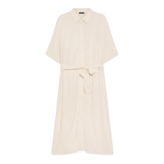 Fiorella Rubino Midi Kleedjes - Dames - Shirt Kleedjes - Beige - 5XL - Kleedjes
