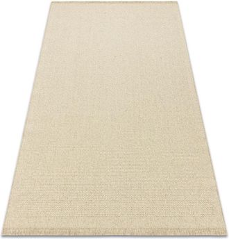RugsX Rugsx - Alfombra De Lana Villa 8986/69400 Llanura Sizal, Tejido Plano Beige Beige 80x150 Cm