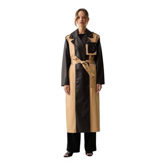 Patrizia Pepe Gewatteerde nylon jas met wollen details - Dames - Mantels - Veelkleurig - Maat: S Wol