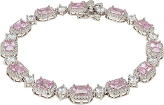 Latelita London Elena Gemstone Bracelet Morganite Silver