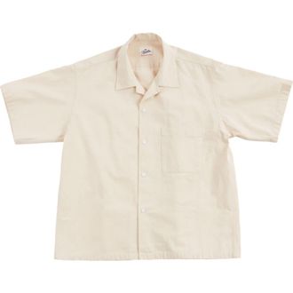 Fortela Bowling Inspired Short Sleeve Shirt in Ecru at Nordstrom, Size Small Eu