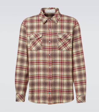 God's True Cashmere Balance cashmere shirt with emerald