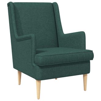 vidaXL Sill&oacute;n Verde Oscuro Tela Vidaxl