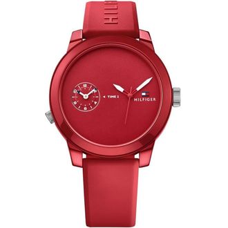 Tommy Hilfiger Denim Heren Horloge Rood 1791323