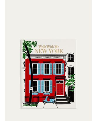 Graphic Image Walk With Me: New York Leather-Bound Book by Susan Kaufman