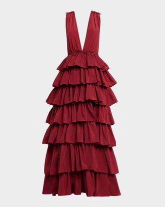 Aknvas Henriette Ruffle Gown