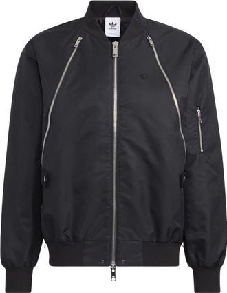 adidas originals Zipper Jkt Solid Color Sports Jacket Black HL6492