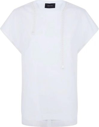 Simone Rocha Layered Liquid Smock T-Shirt With Embroidered