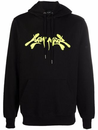 Daily Paper Clothing graffiti logo-print hoodie - Black