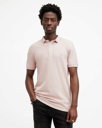 AllSaints Cotton Reform Short Sleeve Polo Shirt, Size: XS