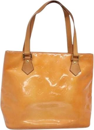 Louis Vuitton Pre-owned Tote Bags, female, Yellow, Size: ONE SIZE Pre-owned Vintage Patent Leather Tote Bag