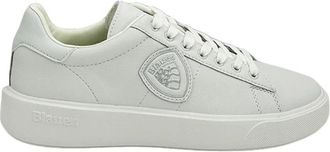 Blauer Witte Sneaker met Merklogo - Heren - Sneakers - Wit - 41 EU - Schoenen