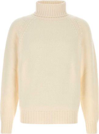 Umit Benan White Cashmere Sweater
