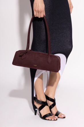 Alaia Satin Bag Le Teckel Medium, Womens, Burgundy