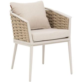 Hesperide Hesperide - Set di 2 poltrone da giardino yconia in alluminio e poliestere color argilla e beige - Hesp&eacute;ride