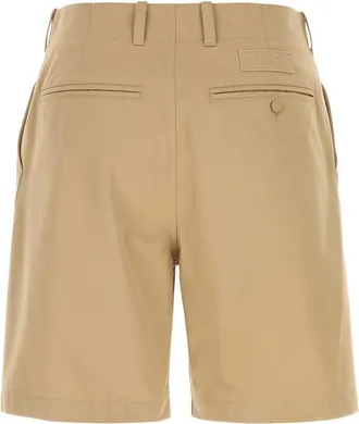 Givenchy Mens Beige Cotton Bermuda Shorts Exterior