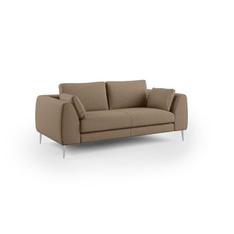 Divani.Store Divani.store - Plano Sof&aacute; Moderno En Microfibra T&eacute;cnica Desmontable 196 Cm Marr&oacute;n