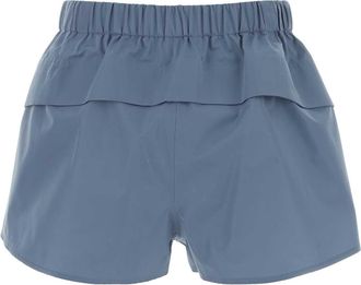 Prada Womens Cerulean Blue Canvas Shorts Astrale
