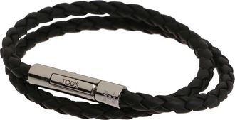 Tod's New My Colors Armband - Heren - Armbanden - Zwart - ONE Size - Leer - Accessoires