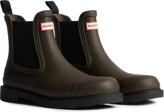 Hunter Commando Chelsea Boot Gummistiefel für Herren | schwarz