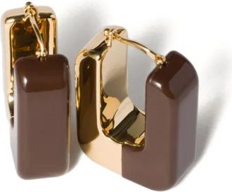 Miu Miu Orecchini con design color-block - Oro